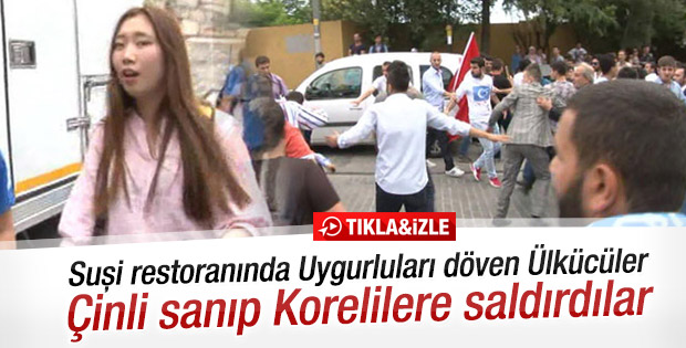 Ülkücüler Çinli zannettikleri Koreli turistlere saldırdı