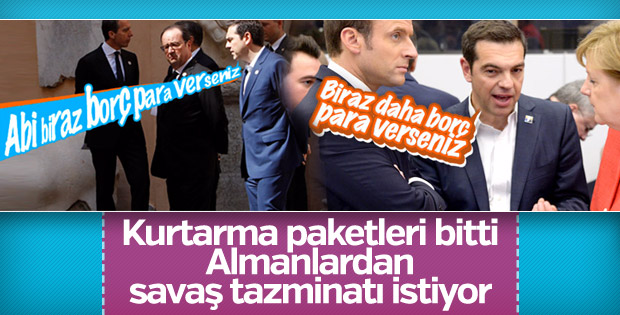 Yunanistan'dan Almanya'ya: Savaş tazminatı vermelisiniz