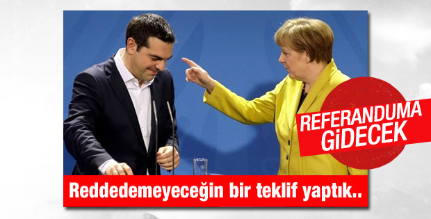 Merkel: Yunanistan'a yapılan teklif olağanüstü cömert