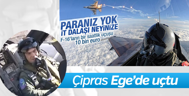 Çipras, Ege Denizi'nde F16'yla uçtu