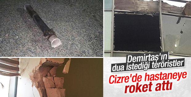 Cizre'de hastaneye roketli saldırı