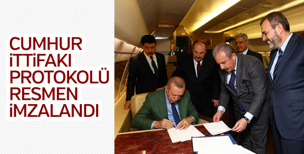 Cumhur İttifakı resmileşti