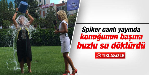 Yelda İpekli canlı yayında buzlu suyla meydan okudu