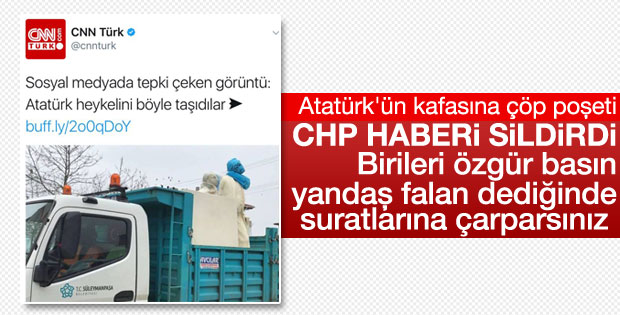 CNN Türk CHP'nin haberini sildi