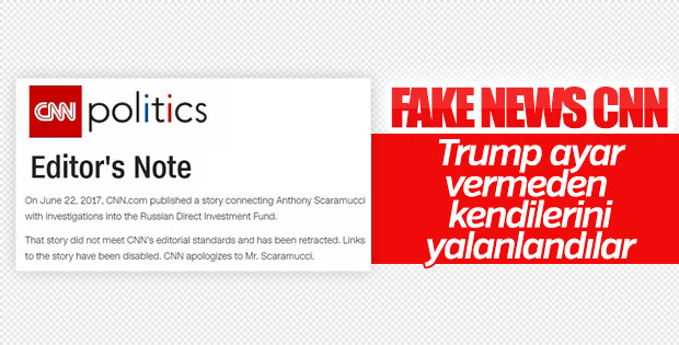 CNN Trump haberini yayından kaldırdı