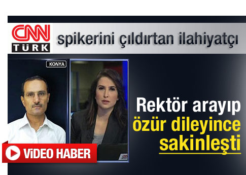 Cnntürk spikerini çıldırtan ilahiyatçı