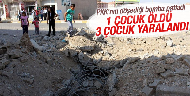 Silvan'da bomba patladı: 1 çocuk hayatını kaybetti