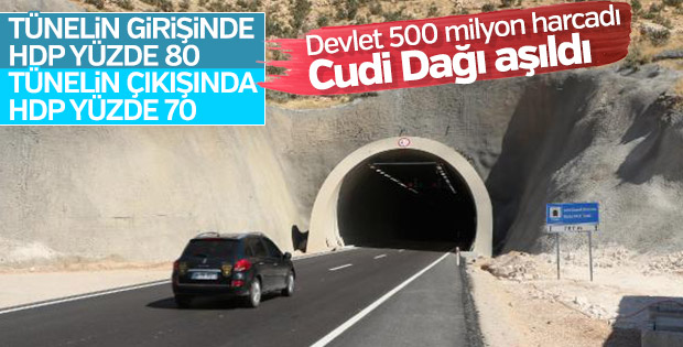 Cudi Dağı, 21 yıllık çalışma sonucu tünellerle aşıldı
