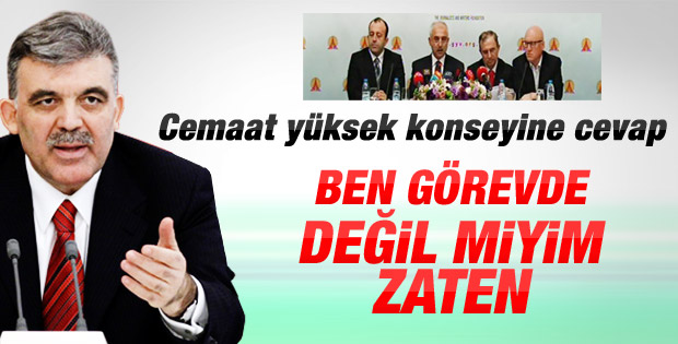 Cumhurbaşkanı Gül'den GYV'ye cevap - izle