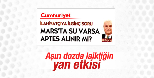 Cumhuriyet abdesti aptes yaptı