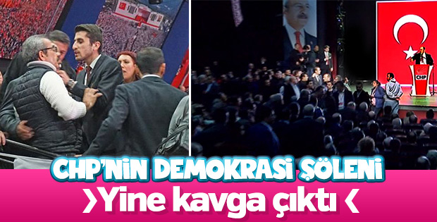CHP'de yine olaylı kongre