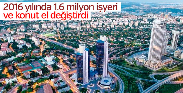 1 milyon 567 bin bağımsız bölüm el değiştirdi