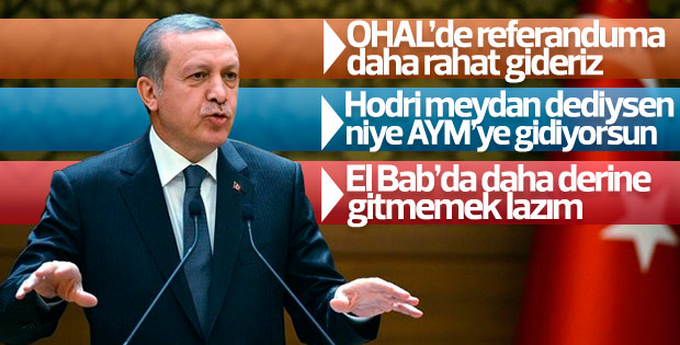 Cumhurbaşkanı Erdoğan'dan gündeme dair açıklamalar