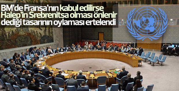 BMGK'da Halep tasarısının oylaması ertelendi
