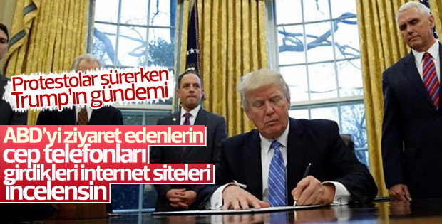 Trump'ın gündeminde yeni bir güvenlik uygulaması daha