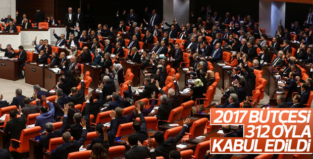 Meclis'te 2017 bütçesi kabul edildi
