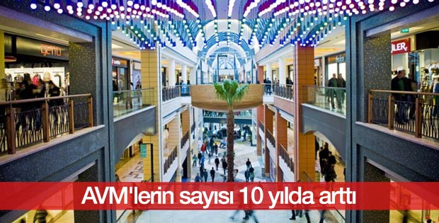 AVM'lerin sayısı 10 yılda arttı