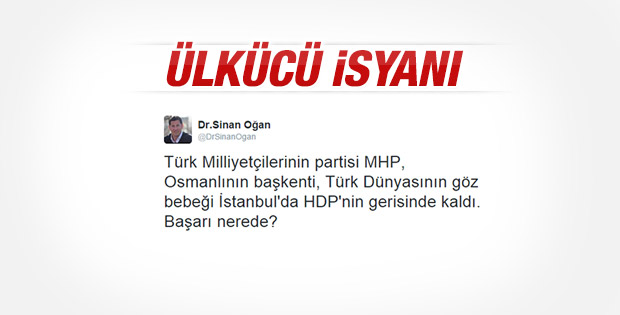 MHP'li Sinan Oğan'dan partisine eleştiri