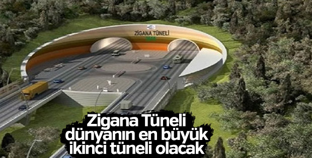 Zigana Tüneli dünyanın en büyük ikinci tüneli olacak