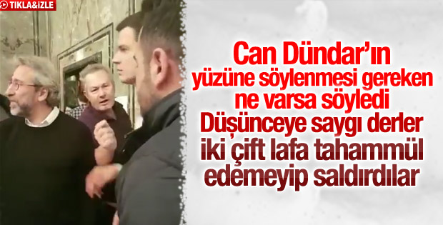 Can Dündar'a Zürih'te haddini bildirdiler