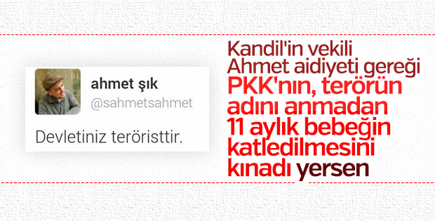 Ahmet Şık terör örgütü PKK'yı kınayamadı