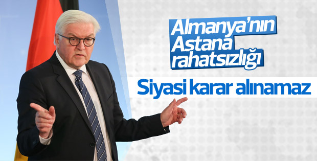 Almanya'dan Astana mesajı: Siyasi karar alınamaz