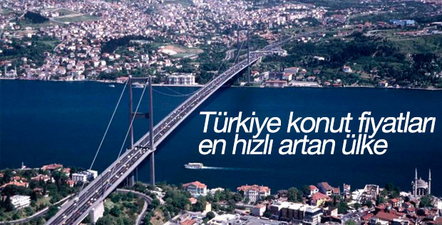Türkiye konut fiyatları en hızlı artan ülke oldu