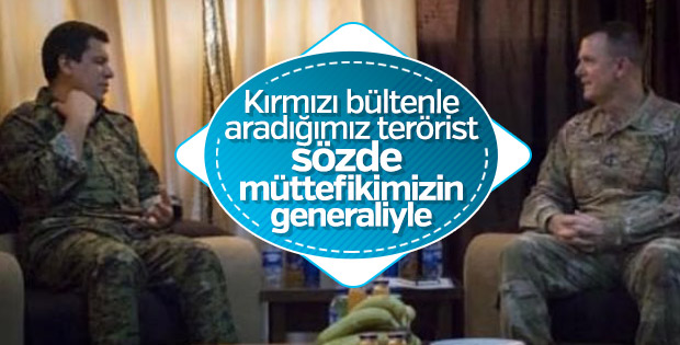 ABD komutanı Türkiye'nin aradığı teröristle buluştu