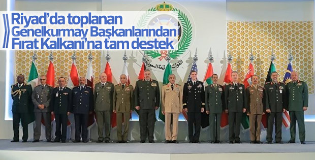 DEAŞ ile mücadele toplantısından Fırat Kalkanı'na destek
