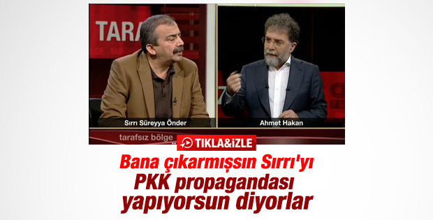 Sırrı Süreyya Önder Ahmet Hakan'a konuk oldu