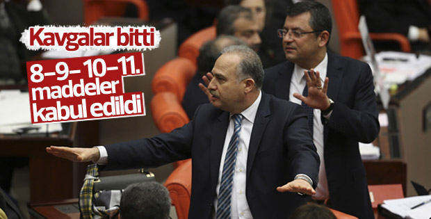 Anayasa Teklifi'nin 8, 9, 10 ve 11. maddeleri kabul edildi