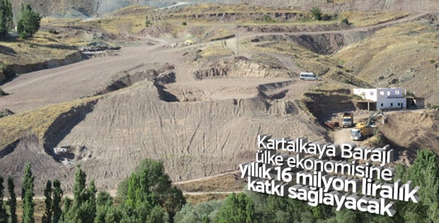 Kartalkaya Barajı ile 38 bin dekar arazi suya kavuşacak