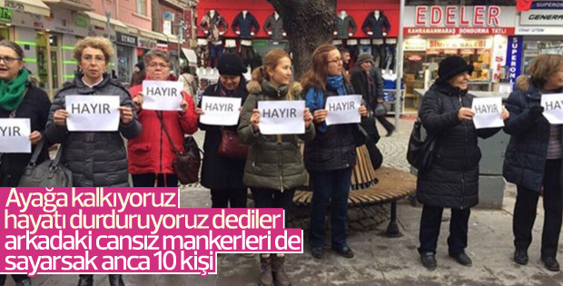 CHP'lilerin 'Ayağa Kalkıyoruz' eylemi
