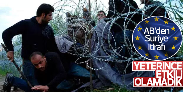 AB Suriye'de etkisizliğini kabul etti
