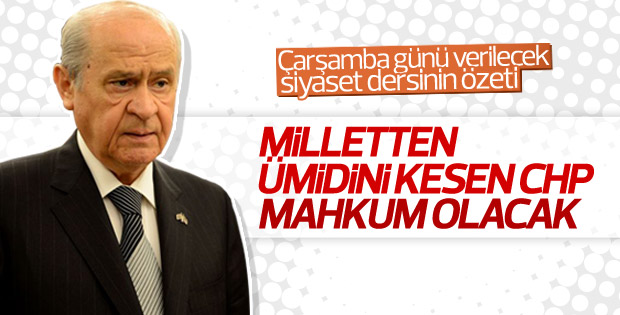 MHP Lideri Bahçeli'den gündeme ilişkin açıklamalar