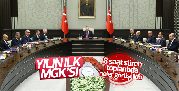 Yılın ilk MGK'sı sona erdi