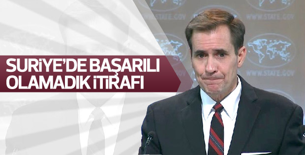 ABD'den Suriye itirafı