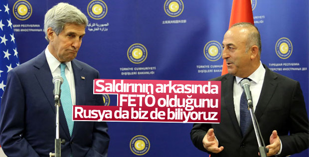 Çavuşoğlu mevkidaşı Kerry ile görüştü