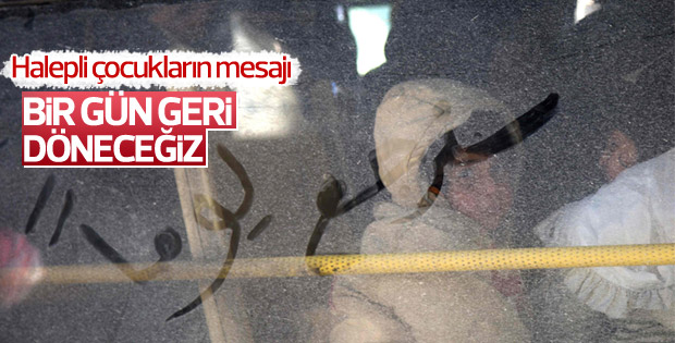 Tahliye edilen Halepli çocukların mesajı