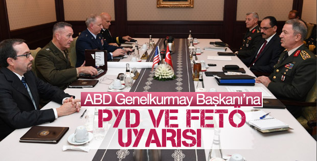 Akar ile ABD Genelkurmay Başkanı'nın görüşmesi sona erdi