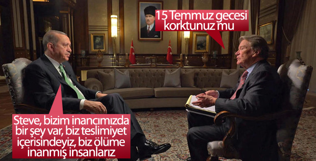 Cumhurbaşkanı Erdoğan Amerikan CBS kanalına konuştu