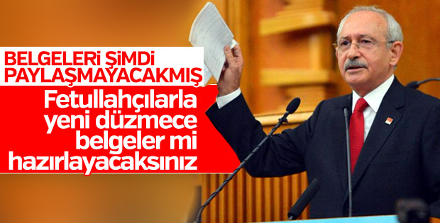 CHP orijinal belgeleri paylaşmaya yanaşmadı
