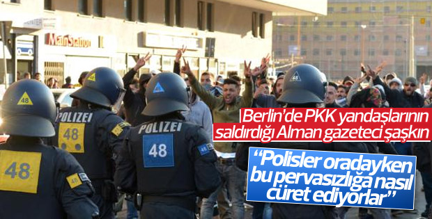 PKK yandaşları Alman gazeteciye saldırdı