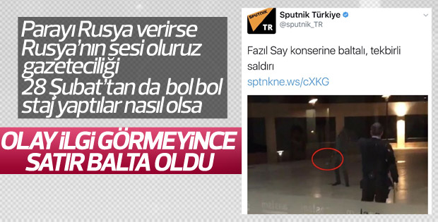 Sputnik News'in Fazıl Say haberi