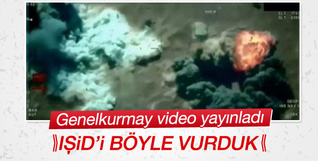 IŞİD'e ait 5 hedefin imha edilme anı