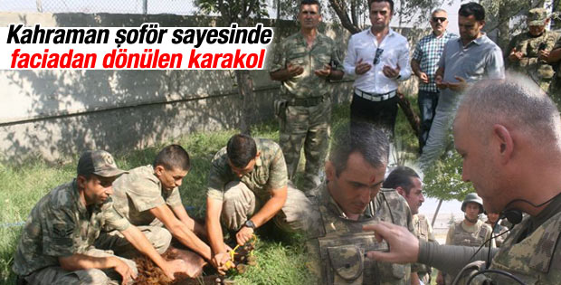 Iğdır'da facidan dönen karakolda kurban kesildi