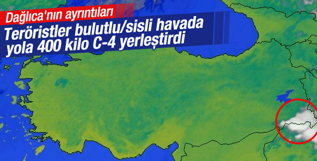 Dağlıca'da teröristler hava şartlarından yararlandı