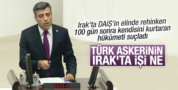 DAİŞ'e rehin düşen CHP'li vekilden Irak çıkışı