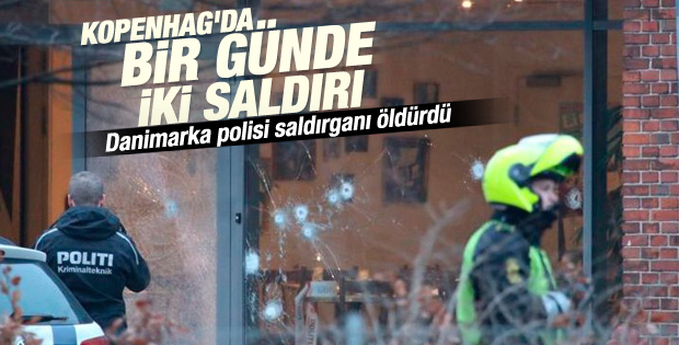 Danimarka'da polis saldırganı öldürdü