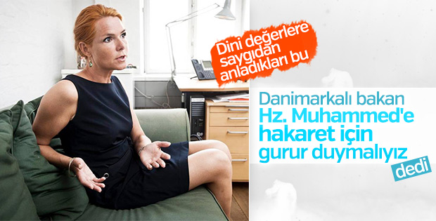 Danimarkalı bakandan Hz Muhammed'e hakaret
